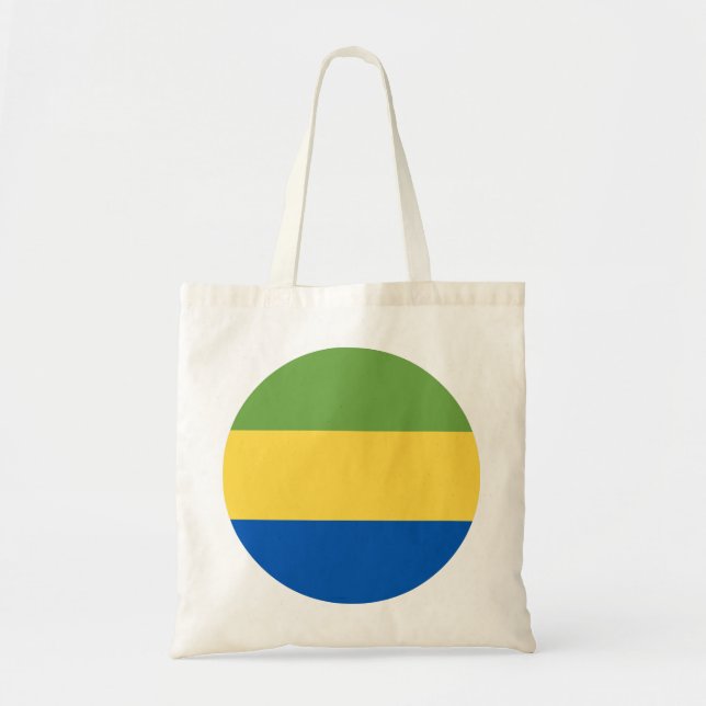 Bolso De Tela Bandera de Gabón (Frente)