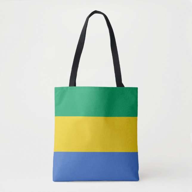 Bolso De Tela Bandera de Gabón (Anverso)
