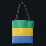 Bolso De Tela Bandera de Gabón<br><div class="desc">Bandera patriótica de Gabón.</div>