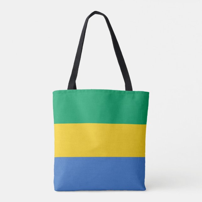 Bolso De Tela Bandera de Gabón (Reverso)