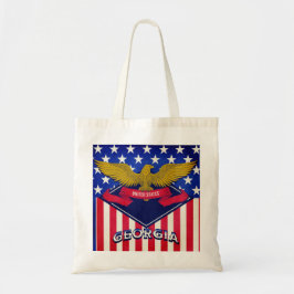 Bolso De Tela Bandera de Georgia USA
