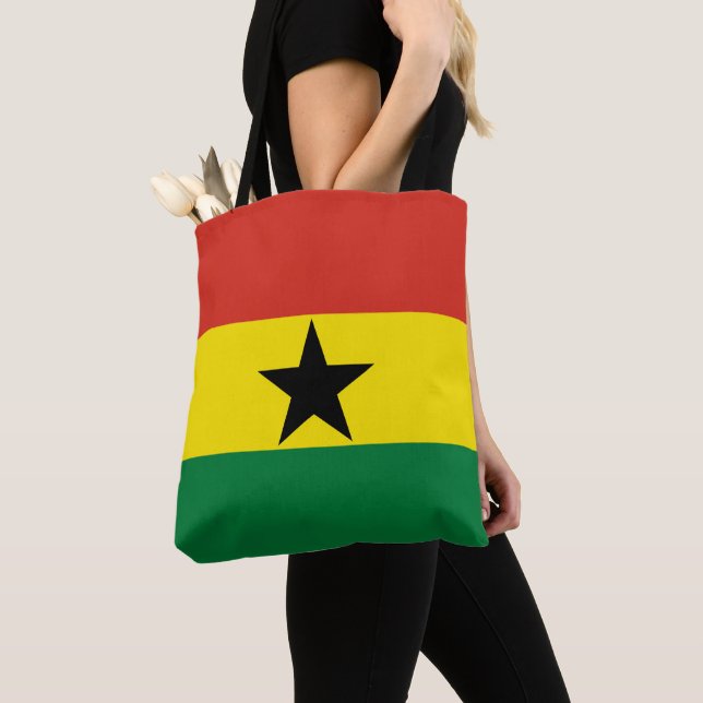 Bolso De Tela Bandera de Ghana (Detalle)