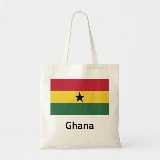 Bolso De Tela Bandera de Ghana (Frente)