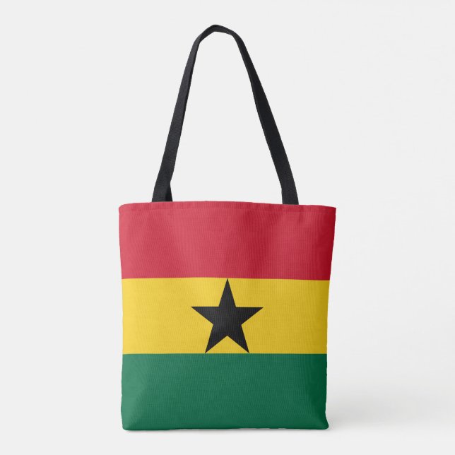 Bolso De Tela Bandera de Ghana (Reverso)
