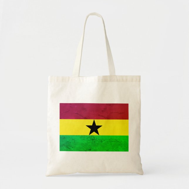 Bolso De Tela Bandera de Ghana (África occidental) (Frente)