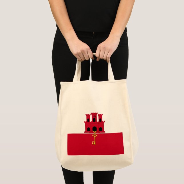 Bolso De Tela Bandera de Gibraltar (Anverso (producto))