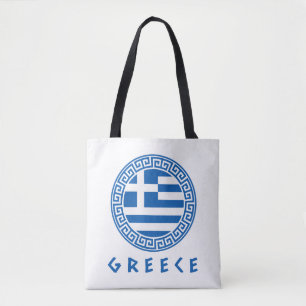 Bolso De Tela Bandera de Grecia