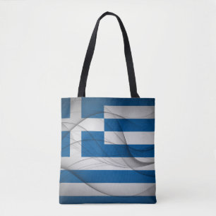 Bolso De Tela Bandera de Grecia