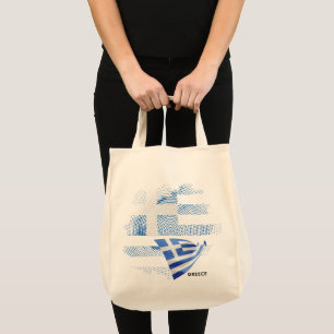 Bolso De Tela bandera de Grecia