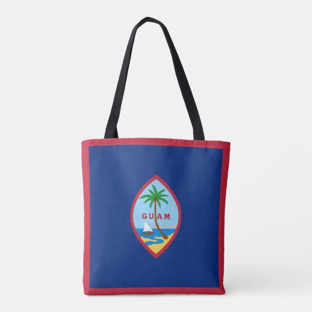 Bolso De Tela Bandera de Guam (Reverso)