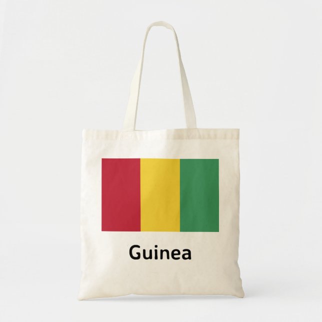 Bolso De Tela Bandera de Guinea (Frente)