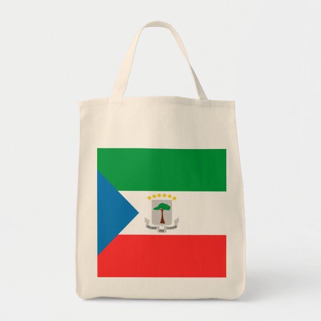 Bolso De Tela Bandera de Guinea Ecuatorial (Frente)