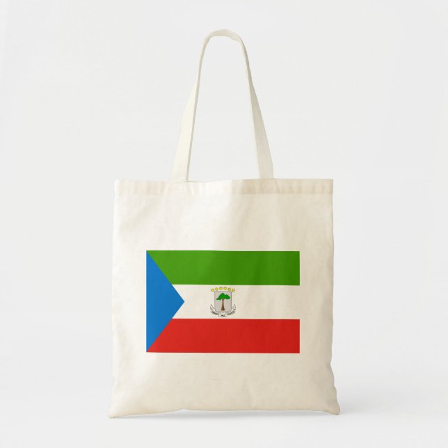 Bolso De Tela Bandera de Guinea Ecuatorial (Frente)