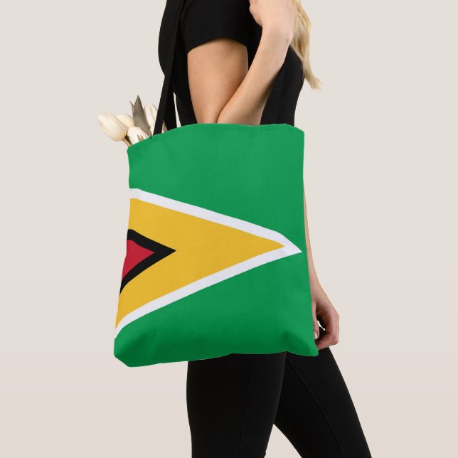 Bolso De Tela Bandera de Guyana (Detalle)