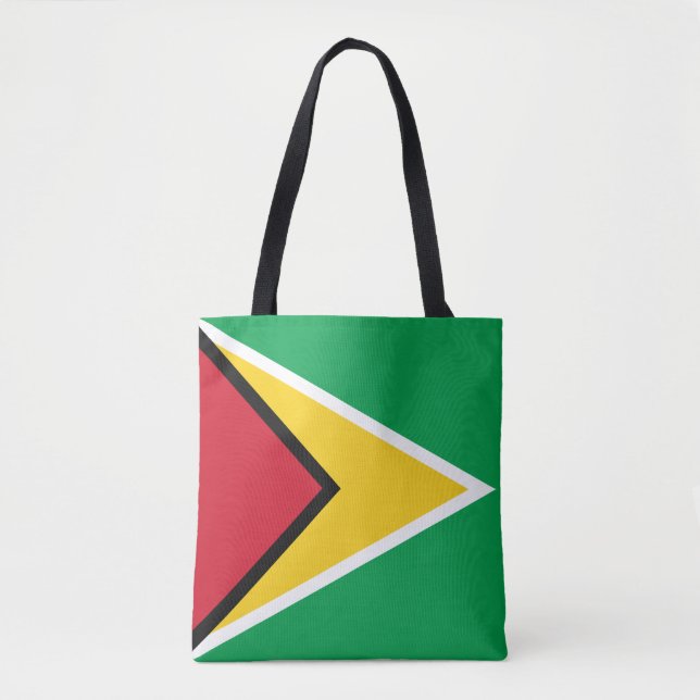 Bolso De Tela Bandera de Guyana (Anverso)