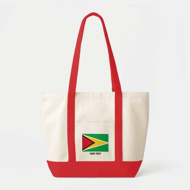Bolso De Tela Bandera de Guyana (Frente)