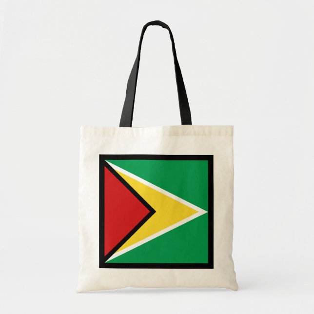 Bolso De Tela Bandera de Guyana (Frente)