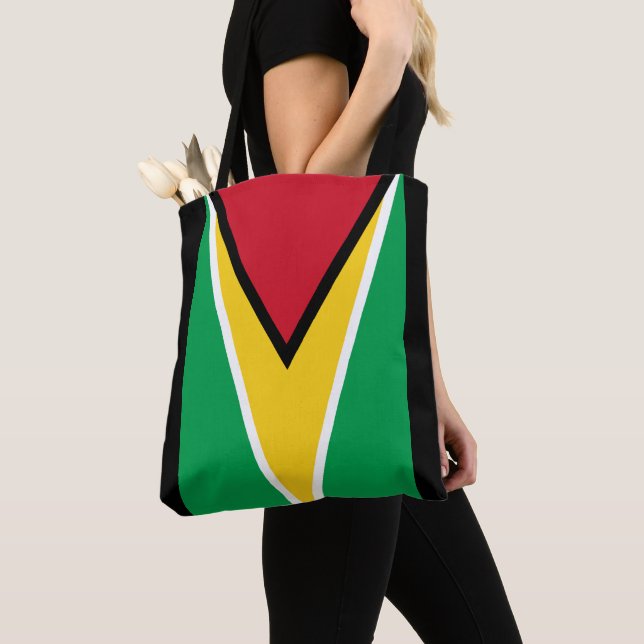 Bolso De Tela Bandera de Guyana  (Detalle)