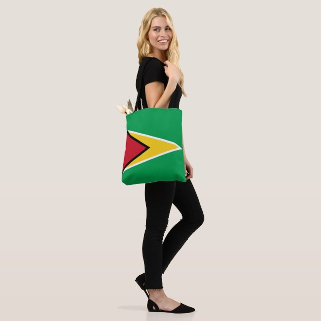 Bolso De Tela Bandera de Guyana Tote Bag (Puesto)