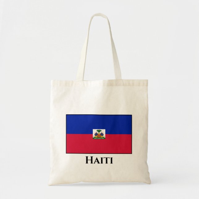 Bolso De Tela Bandera de Haití (haitiana) (Frente)
