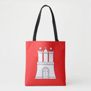 Bolso De Tela Bandera de Hamburgo Tote Bag