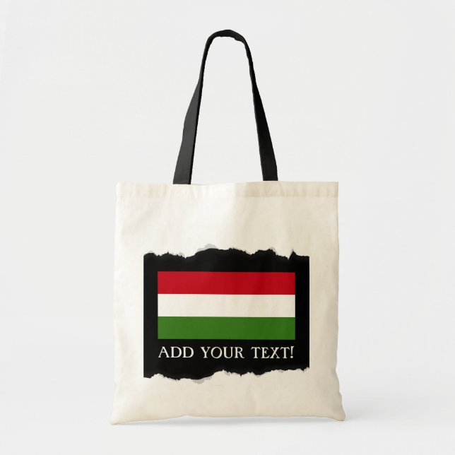 Bolso De Tela Bandera de Hungría (Frente)