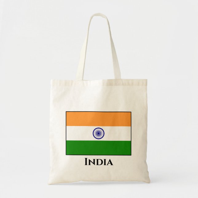 Bolso De Tela Bandera de India (India) (Frente)