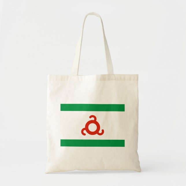 Bolso De Tela Bandera de Ingusetia (Frente)