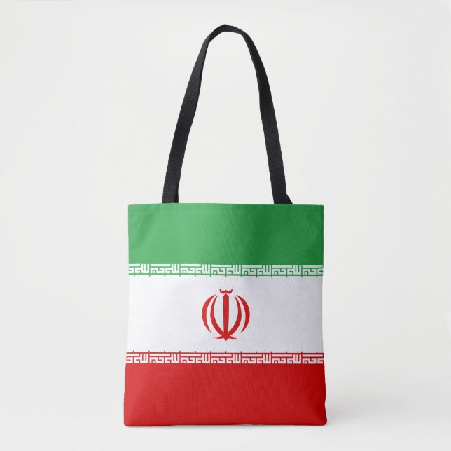 Bolso De Tela Bandera de Irán (Anverso)