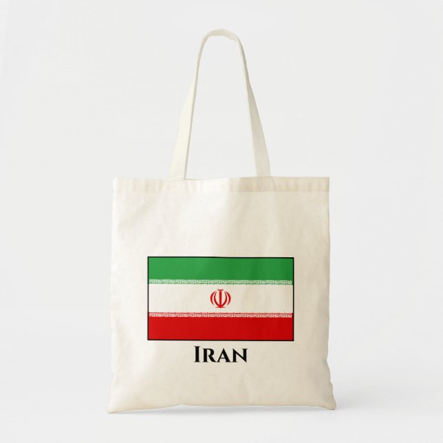 Bolso De Tela Bandera de Irán (iraní) (Frente)