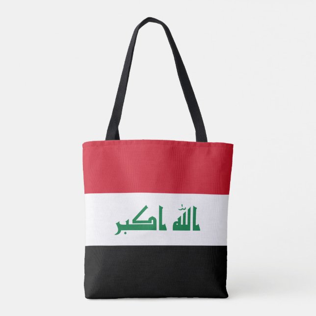 Bolso De Tela Bandera de Iraq (Reverso)