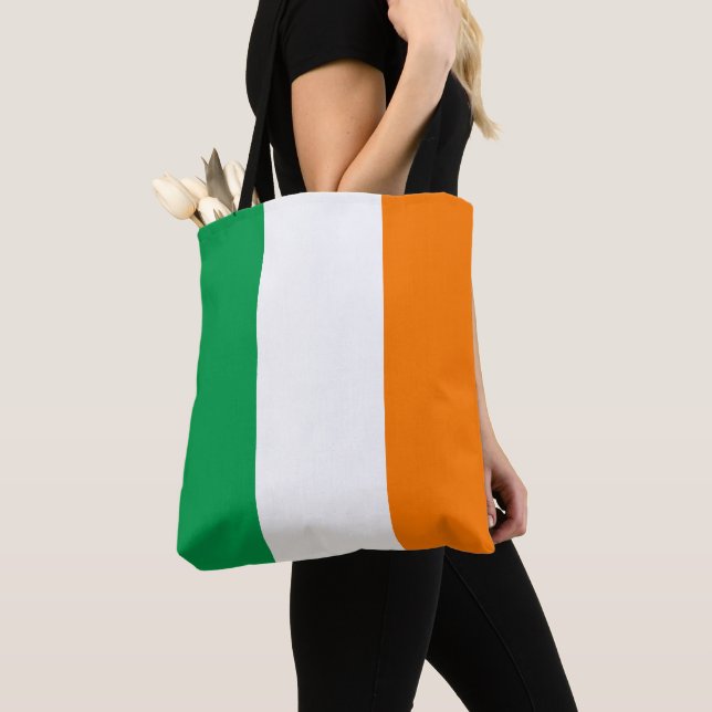 Bolso De Tela Bandera de Irlanda Houlder Tote Bag (Detalle)