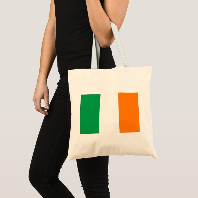 Bolso De Tela Bandera de Irlanda Presupuesto Tote Bag (Anverso (producto))