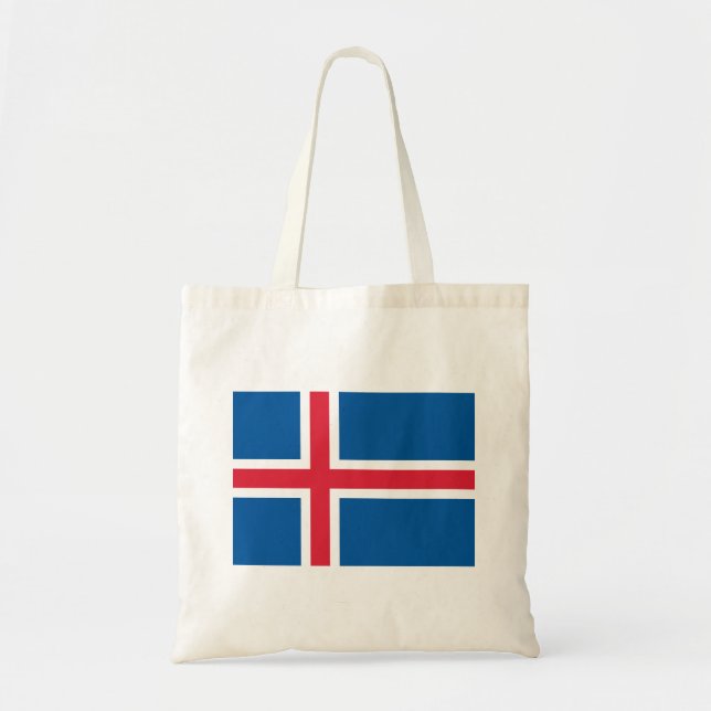 Bolso De Tela Bandera de Islandia (Frente)