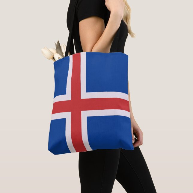 Bolso De Tela Bandera de Islandia (Detalle)