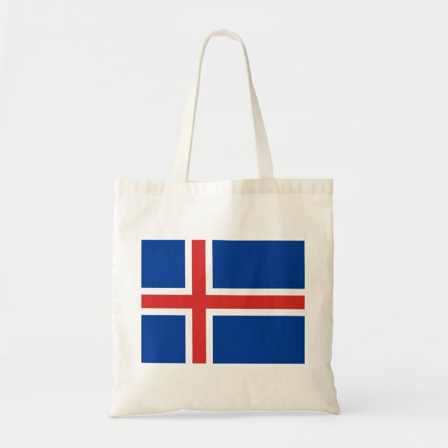 Bolso De Tela Bandera de Islandia (Frente)