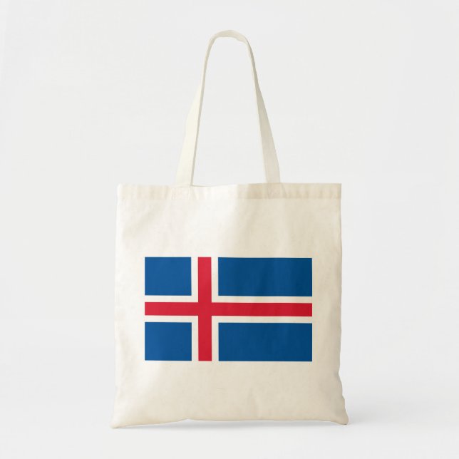 Bolso De Tela Bandera de Islandia (Frente)