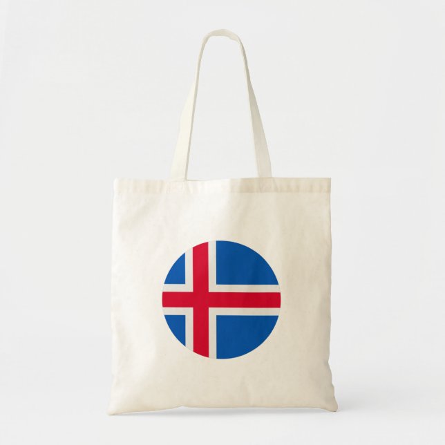 Bolso De Tela Bandera de Islandia (Frente)