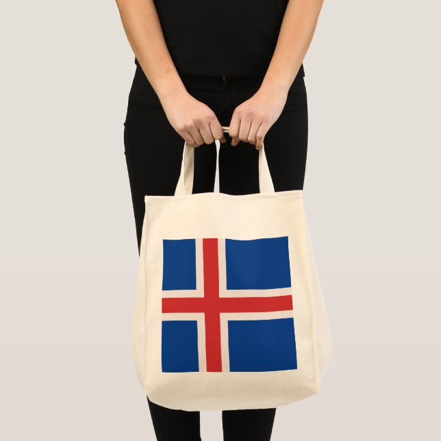 Bolso De Tela Bandera de Islandia (Anverso (producto))