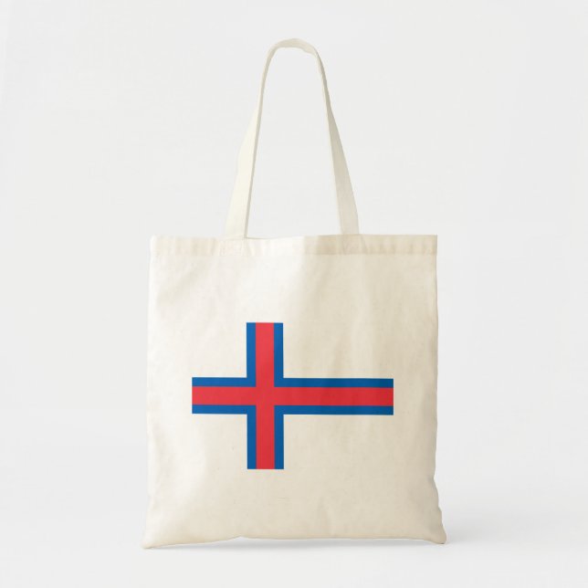 Bolso De Tela Bandera de Islas Feroe (Frente)