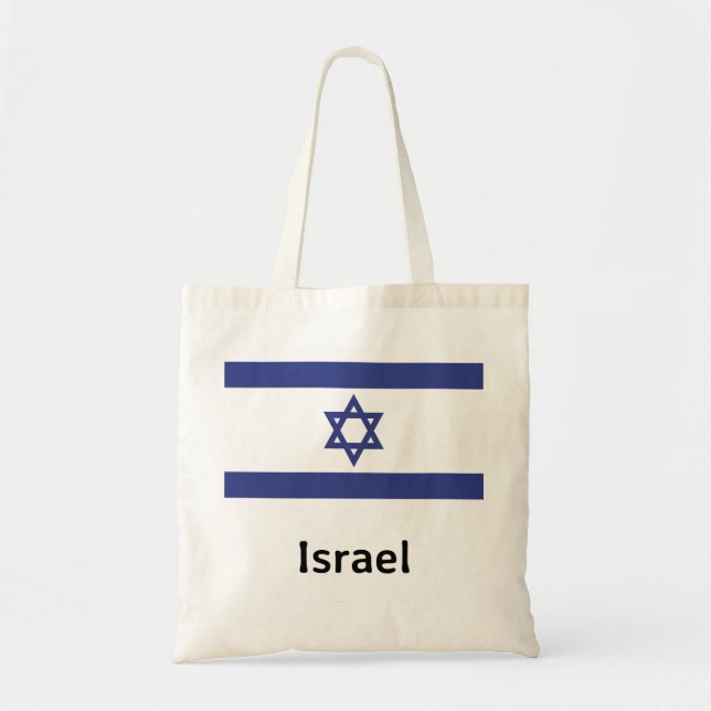 Bolso De Tela Bandera de Israel (Frente)