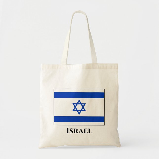 Bolso De Tela Bandera de Israel (Frente)