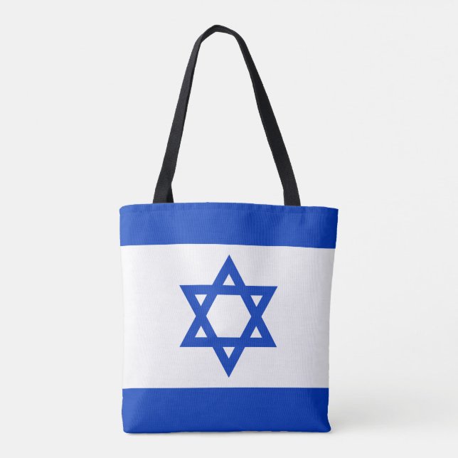 Bolso De Tela Bandera de Israel - Bandera israelí - Estrella de  (Reverso)