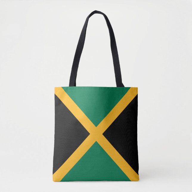 Bolso De Tela Bandera de Jamaica (Anverso)