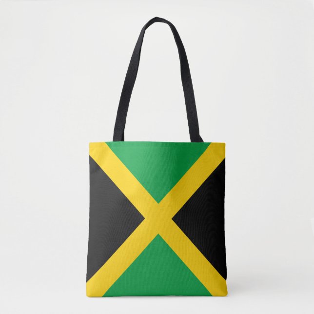Bolso De Tela Bandera de Jamaica (Anverso)