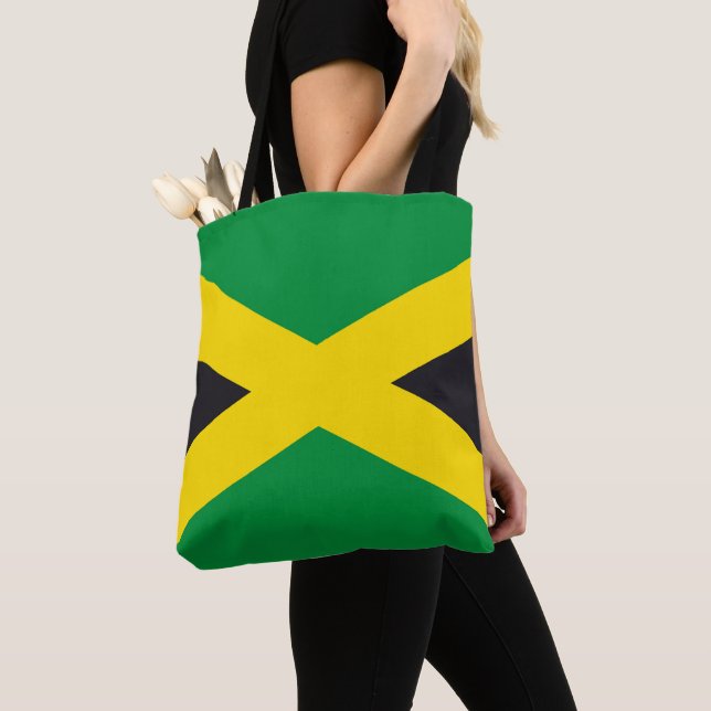 Bolso De Tela Bandera de Jamaica (Detalle)