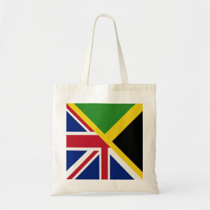 Bolso De Tela Bandera de Jamaica en inglés Media bandera de J
