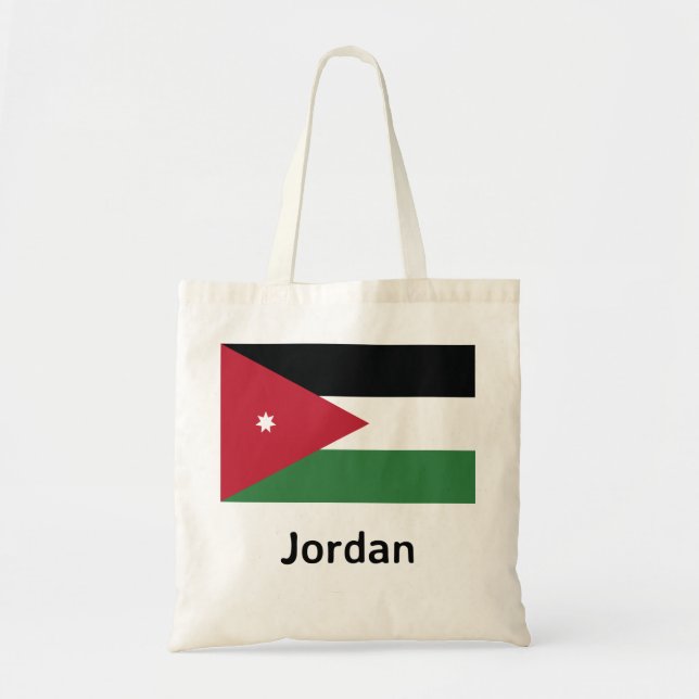 Bolso De Tela Bandera de Jordania (Frente)