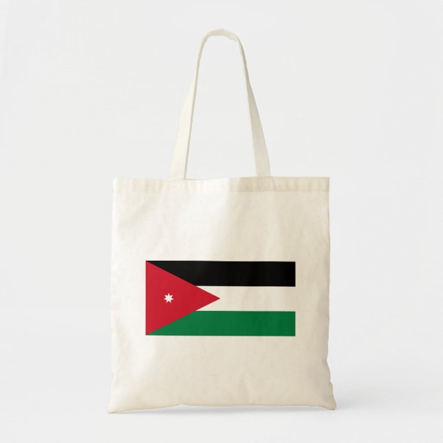 Bolso De Tela Bandera de Jordania (Frente)
