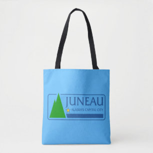 Bolso De Tela Bandera de Juneau, Alaska Tote Bag